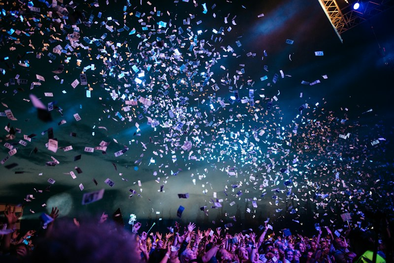 Party confetti celebration